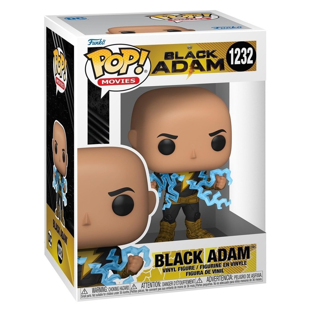Funko Pop Movies Black Adam Vinyl Figure #1232 Lightning Chest No Cape DC Comics